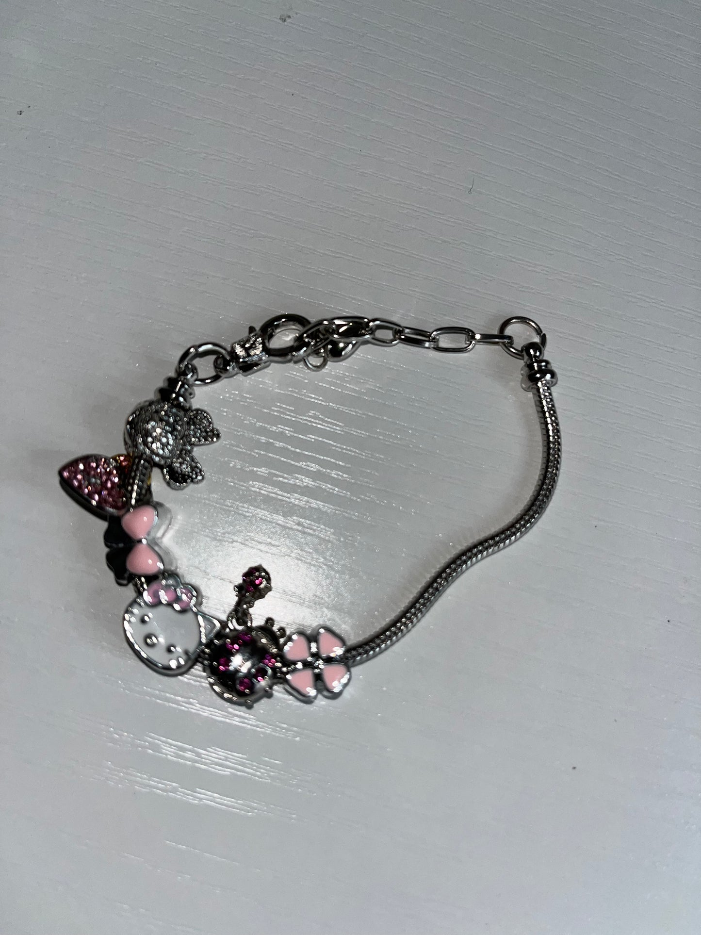 Pink Hello Kitty Charm Bracelet