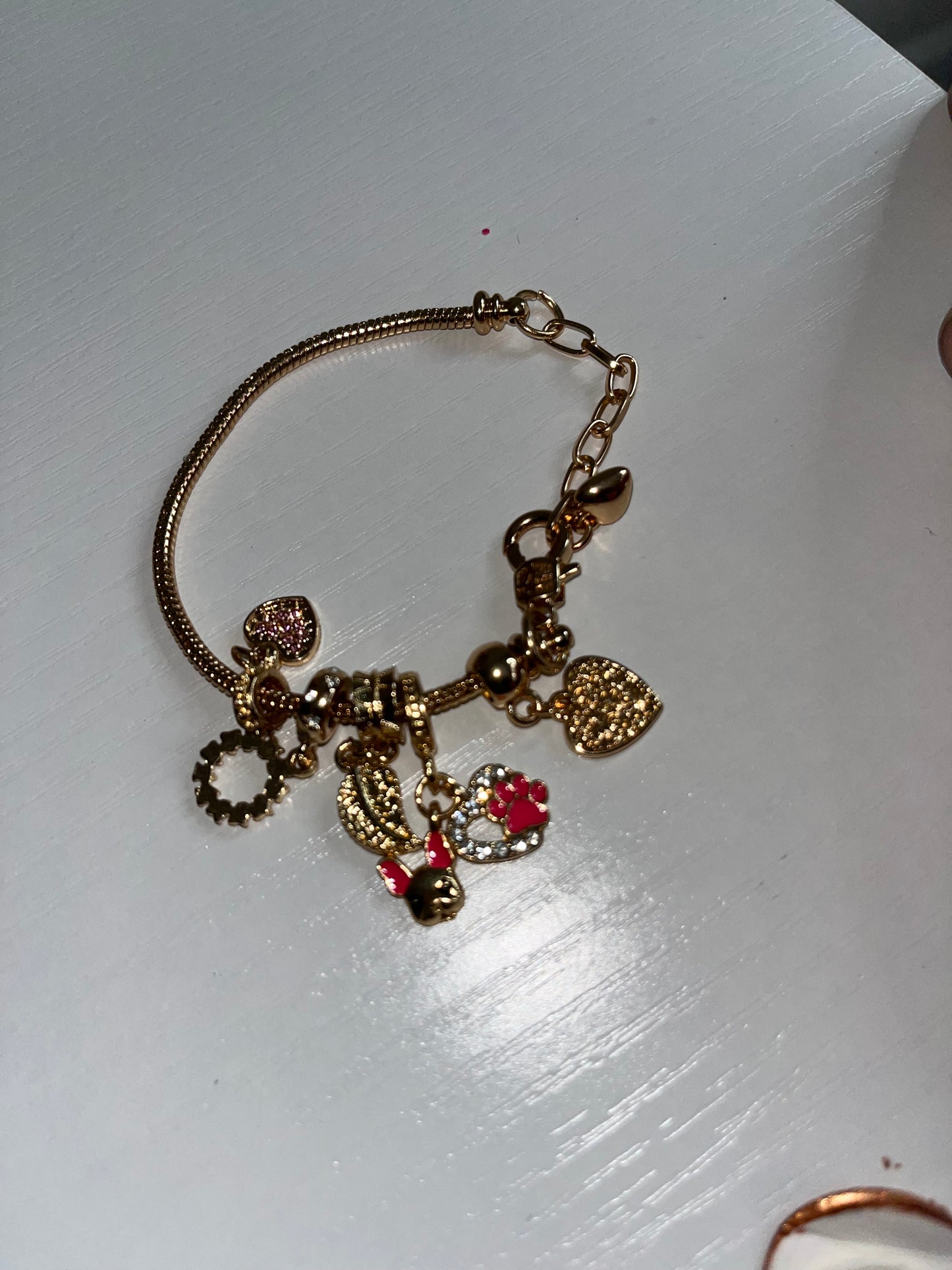 Gold Charm Bracelet