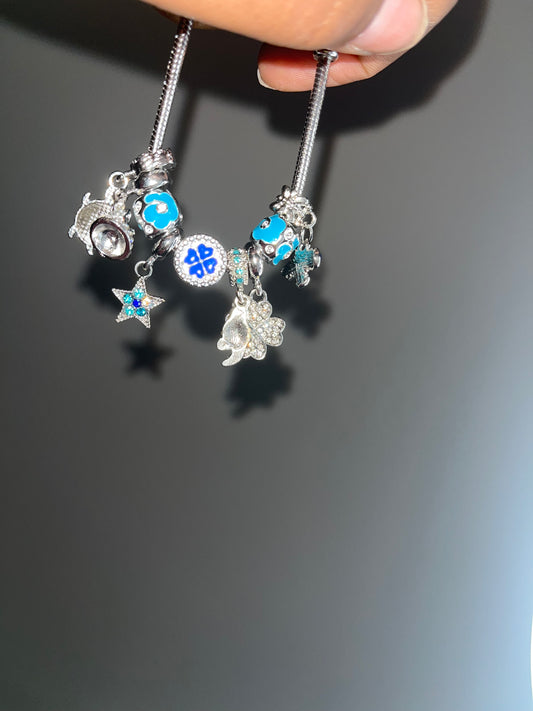 Blue Lagoon Charm Bracelet
