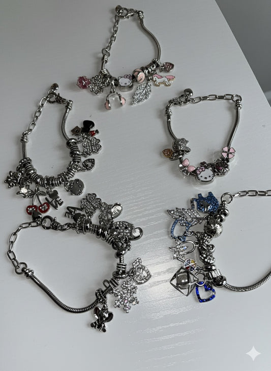 Blue Hello Kitty Charm Bracelet