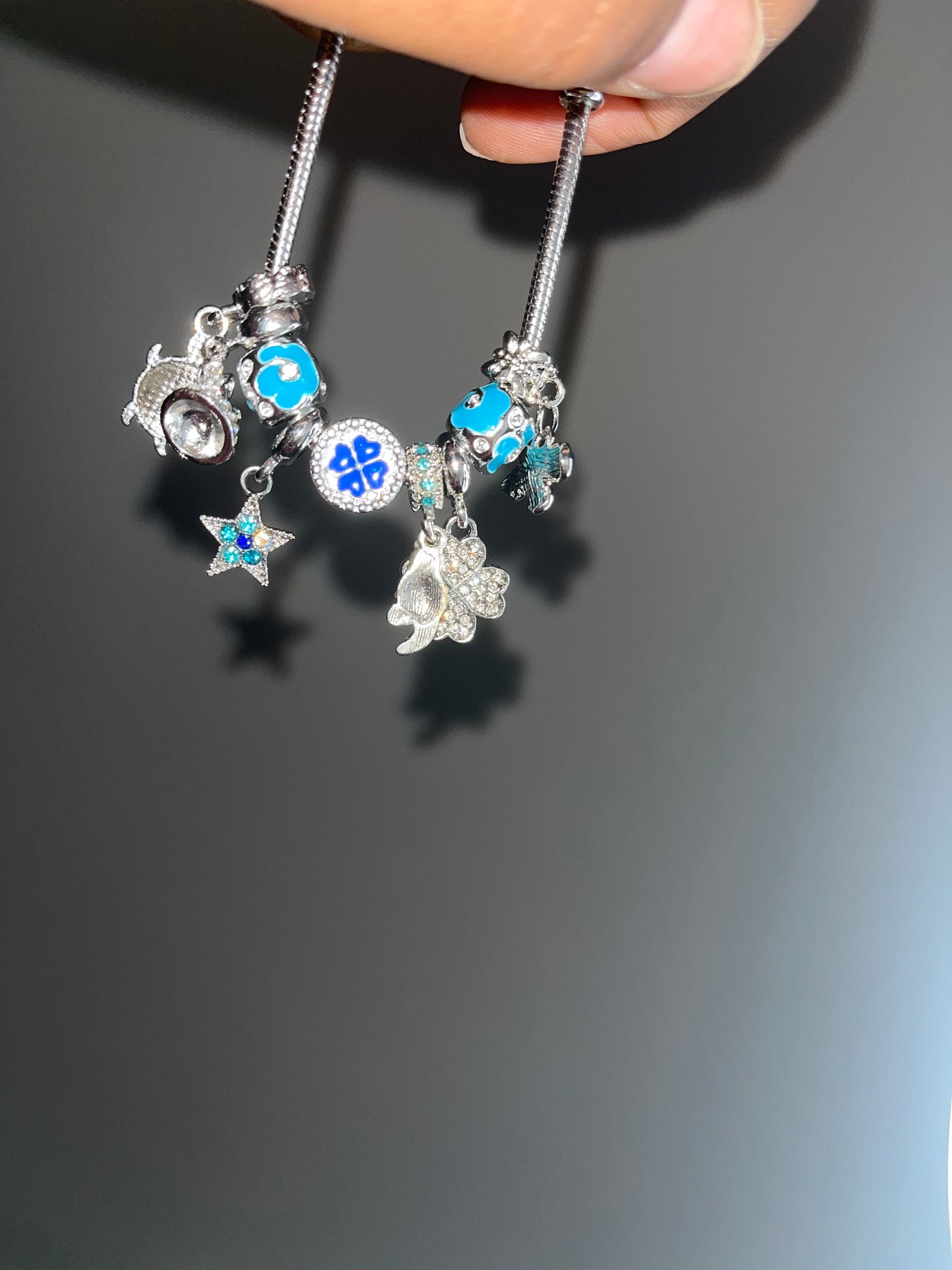Blue Lagoon Charm Bracelet