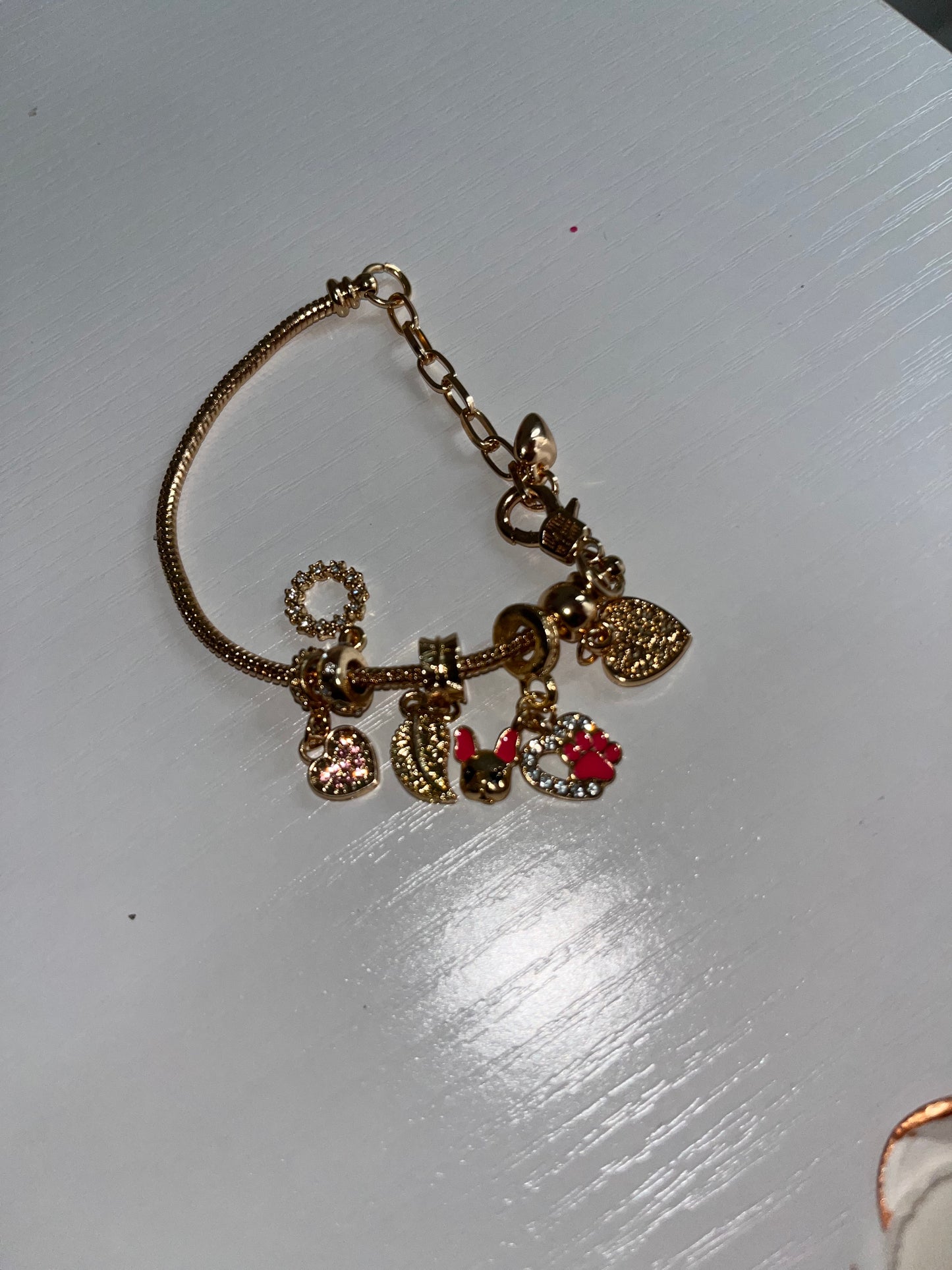 Gold Charm Bracelet