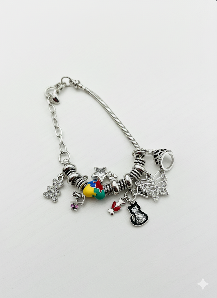Autism Mom Charm Bracelet