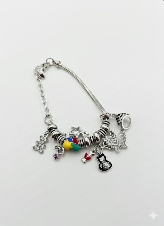 Autism Mom Charm Bracelet